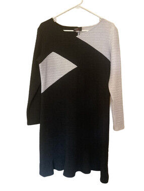 Vintage Andria Lieu Collection Black / White Dress - size L